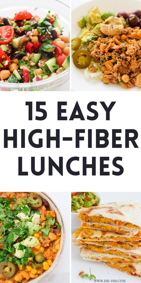 High Fiber Meal Plan, High Fibre Lunches, Fiber Diet, High Fiber Diet, Fiber Rich Foods, High Fiber Foods, Low Fat Diets, Fiber Foods, High Fiber