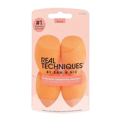 Beauty Blender Real Techniques, Best Makeup Sponge, Makeup Carnaval, Real Techniques Sponge, Beauty Blender Set, Makeup Blender Sponge, Sponge Makeup, Blender Sponge, Blender Makeup