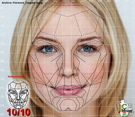 After scientists embarked on a journey to find the most beautiful girl in the world they stumbled upon Britain's Florence Colgate. She won 'Britain's Most Beautiful Face' award. With her "scientifically proven" perfect facial proportions based on the Golden Ratio, it proves that what matters most in people's perceptions of a beautiful face is perfect symmetry. Da Vinci would be proud. Portrait Techniques, Reilly Method, Geometric Face, Facial Proportions, Divine Proportion, Beauty Science, Famous Actresses, The Golden Ratio, Perfect Face