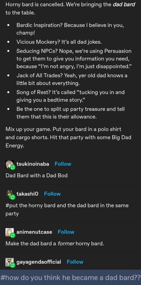 Dndnd Podcast Fanart, Barbarian Ideas Dnd, Dnd Character Story Ideas, Bbeg Ideas Dnd, Dnd Character Ideas Bard, Tumblr Dnd, Bard Ideas Dnd, Dnd Bard Ideas, Bad Dnd Character Ideas