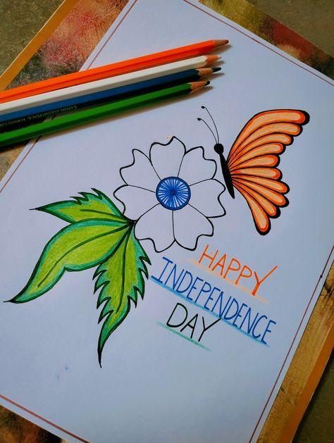 #Independenceday #15august Independence Day Drawing Easy For Kids, 15 August Independence Day Drawing Easy For Kids, Independent Day Drawing 15 August, Independent Day Drawing Ideas, Happy Independence Day Drawing, 15 August Independence Day Drawing, 15 August Drawing, Independence Day Drawing, Flag Drawing