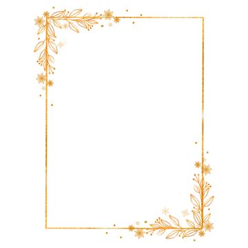 Golden Flower Frame, Leaves Frame Border, Golden Border Design, Golden Border Frame, Gold Border Frame, Wedding Invitation Border, Invitation Border, Gold Border Design, Flower Border Png