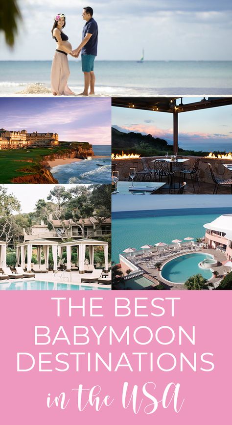 The Best Babymoon Destinations in the USA: All the safest places to babymoon that you don't need a passport for - JetsetChristina Us Honeymoon, Beach Babymoon, Babymoon Ideas, Us Honeymoon Destinations, Christmas Vacation Destinations, Destination Wedding Itinerary, Girls Trip Destinations, Tropical Vacation Destinations, Germany Travel Destinations