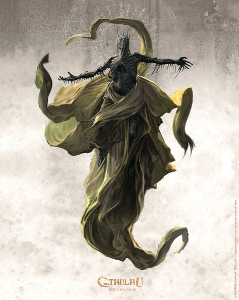 ArtStation - The King in Yellow, Loïc Muzy King In Yellow Art, The King In Yellow, King In Yellow, Lovecraft Monsters, Lovecraft Art, Cthulhu Art, Call Of Cthulhu Rpg, Weird Fiction, Lovecraftian Horror