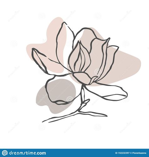 Modern abstract shapes vector background or layout. Contour line drawing flower of magnolia. Modern minimalism art, aesthetic con. Illustration about catalog, event - 152232397 Line Drawing Flower, Contour Line Drawing, Shapes Vector, Minimalism Art, Contour Line, Vector Background, Abstract Shapes, Line Drawing, Magnolia