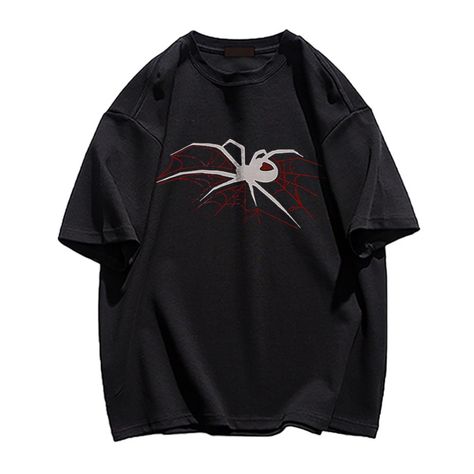 Dress to impress in this stylish Dark Daring Spider Print T-Shirt, crafted with fine-gauge lightweight fabric for a luxuriously comfortable feel and featuring a unique contemporary vermifuge print on its exterior. A statement piece that will elevate any casual ensemble, the shirt is sure to exude sophistication and exclusivity. Features: -100% Cotton -Crew Neckline -Dropped Shoulder -Spider Web -Spider -Letter -Super Soft Fabric -Regular fit -Unisex style Fashion App, Dream Clothes, Outfits Aesthetic, Wine Red, Unisex Fashion, Outfit Inspirationen, Pretty Outfits, Aesthetic Clothes, Soft Fabric