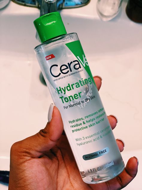 CeraVe Hydrating Facial Toner Cerave Toner For Oily Skin, Cerave Toner For Dry Skin, Cerave Hydrating Toner, Cerave Toner, 16th Wishlist, Cheap Skincare, Dry Skin Toner, Elf Primer, Licensed Esthetician