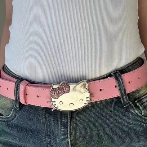 Hello Kitty Sanrio Belt Hello Kitty Belt, Belts Aesthetic, Y2k Belt, Hello Kitty Y2k, Y2k Hello Kitty, Kitty Clothes, Hello Kitty Clothes, Y2k Accessories, Hello Kitty Sanrio