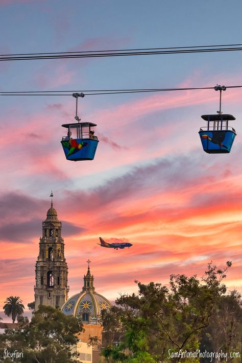 https://flic.kr/p/2jJBCa7 | San Diego from Above | After being closed all summer, the Skyfari aerial tram at the San Diego Zoo re-opened recently. From the tram you can get amazing views of the Zoo, nearby Balboa Park and occasionally a colorful Southwest Airlines Boeing 737 airplane. I took this composition on 9/13/2020, but the scene was void of any color and clouds so I composited in this dramatic sky. Bored at home, check out my fine art prints: www.SamAntonioPhotography.com Photo copyri Crystal Pier San Diego, Summer In San Diego, San Diego Zoo Aesthetic, San Diego Beaches, San Diego California Aesthetic, Cali Barbie, San Diego Activities, San Diego Neighborhoods, Napa Trip