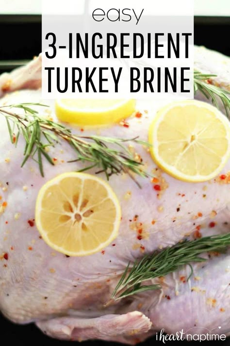 Easy Brine For Turkey Recipes, How To Cook A Brined Turkey, Quick Turkey Brine Recipes Easy, Turkey Salt Brine Recipes, Salt Water Brine For Turkey, Homemade Brine For Turkey, Turkey Brine Ingredients, Brining Turkey Breast, Turkey Wet Brine