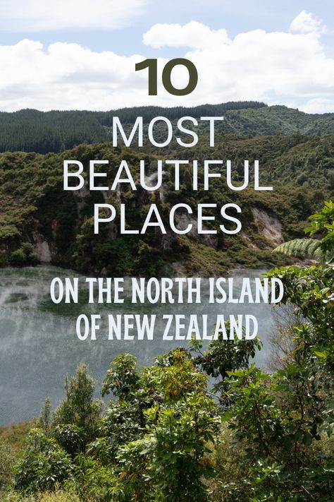 The North Island of New Zealand is a fascinating island with stunning coastline and beaches, unique geothermal features, temperate rainforests, active volcanoes, Maori cultural experiences, and so much more. To help you decide which places to visit, we curated a list of the top 10 most beautiful places on New Zealand’s North Island. Where will you go first? Traveling To New Zealand, Things To Do In New Zealand North Island, North Island New Zealand Road Trips, New Zealand Travel Photography, New Zealand North Island Itinerary, New Zealand Travel Beautiful Places, Northland New Zealand, New Zealand Summer, New Zealand Style