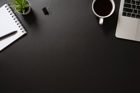 Desk office top view with computer,notep... | Premium Photo #Freepik #photo #flower #coffee #laptop #notebook Office Top View, White Desk Background, Christmas Tree Wallpaper Iphone, Desk Top View, Glass Office Desk, Write On Pictures, Logo Quotes, Glass Desk Office, Linkedin Background