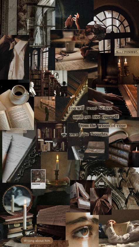 Dark Academia Desktop Wallpaper, Dark Academia Collage, Dark Academia Aesthetic Wallpaper, Academia Aesthetic Wallpaper, Wallpaper Gelap, Dark Academia Wallpaper, Academia Aesthetics, Wallpaper Estetika, Zero Wallpaper