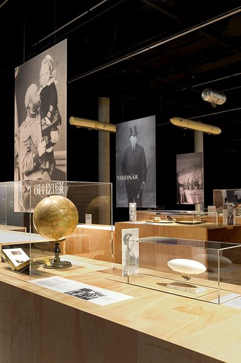 Timeline Display, Museum Exhibition Design Display, Graf Zeppelin, Museum Display, Museum Interior, Museum Exhibition Design, Museum Design, Architecture Exhibition, Brand Architecture