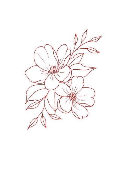 Mongolia Flower Tattoo, Single Floral Tattoo, Small Flower Sketch, Simple Floral Outline, Neo Traditional Tattoo Stencil, Flower Tattoo Stencil, Small Flower Tattoo, Flower Tattoo Stencils, Simple Flower Tattoo