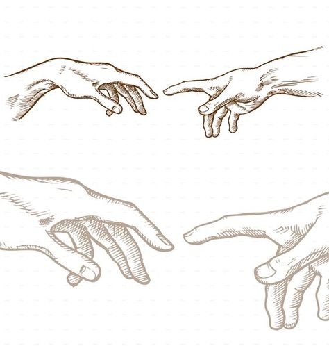 Holding Hands Sketch, Hand Reaching Out Drawing, Adam Creation, Creation Illustration, Pencil Art Love, Holding Hands Drawing, Easy Pencil Drawing, Pencil Sketches Easy, Hands Reaching Out