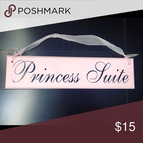 Princess Suite Sign Little wooden sign for the princess in your life💕 Organza ribbon adds the perfect amount of a soft touch to this baby pink sign, making it the perfect addition for your ‘princess suite’🎀 Accents Decor Princess Suite Bedrooms, Pink Sign, Girly Room Decor, Sign Making, Girly Room, Organza Ribbon, Bedroom Suite, The Princess, Wooden Sign