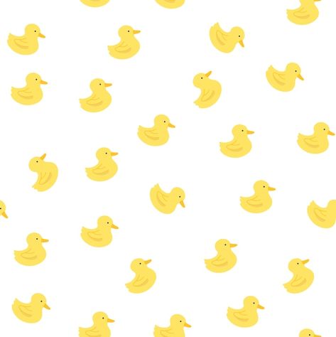 Duck Wallpaper Iphone, Rubber Duck Wallpaper, Rubber Duck Pattern, Aesthetic Duck, White Wallpaper Aesthetic, Pineapple Backgrounds, Collage Wallpapers, Duck Wallpaper, Duck Pattern