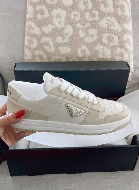 Ashley’s new sneakers! #LTKshoecrush#LTKSeasonal#LTKFind Prada Sneakers Women Outfit, Prada Sneakers Outfit, Prada Sneakers Women, Expensive Sneakers, Sneakers Aesthetic, Clothing Finds, Prada Sneakers, Sneaker Outfits Women, Logo Sport