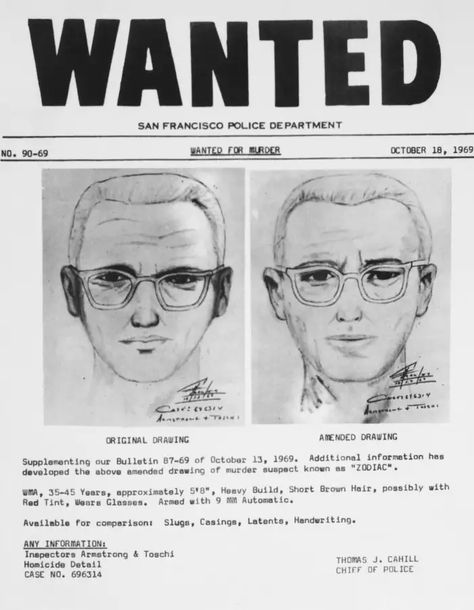 The Zodiac Killer, Story Of David, Zodiac Killer, Ted Bundy, True Identity, Cold Case, Film Serie, Mug Shots, Male Sketch