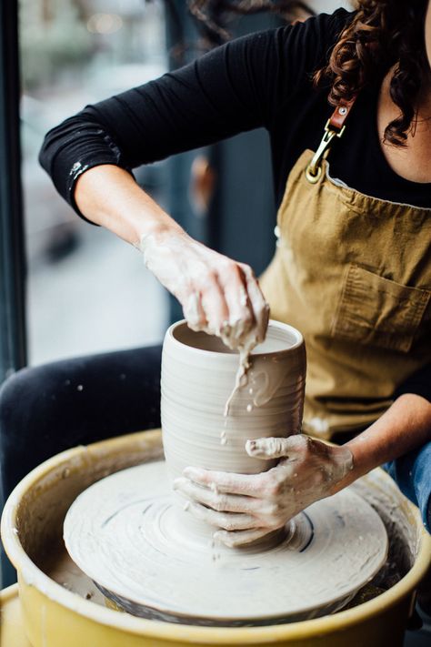 Katie Coston - Illyria Pottery Pottery Workshop, Keramik Design, Picture Postcards, Pottery Classes, Ceramic Studio, Porcelain Mugs, Pottery Making, The Design Files, Pottery Studio