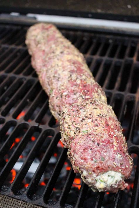 Stuffed Beef Tenderloin - Over The Fire Cooking Crab Stuffed Beef Tenderloin, Stuffed Deer Tenderloin Recipes, Beef Tenderloin Recipes Smoked, Stuffed Fillet Beef, Stuffed Beef Tenderloin Recipes Oven, Stuffed Tenderloin Beef, Stuffed Beef Tenderloin Recipes, Beef Tenderloin Recipes Grilled, Deer Tenderloin Recipes