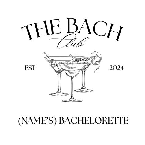 Craft a Bachelorette bash they'll never forget with a unique "Bach Tee" designed just for your crew!  Don't see your dream location?  Just reach out - we'll bring your vision to life!  #BacheloretteParty Hen Party Tee Shirts, Chanel Bachelorette Party, Bach Club Bachelorette Party, Timeless Bachelorette Party, Bach Club Bachelorette Theme, Cricut Bachelorette Projects, Bachelorette Tshirt Ideas, Bach Tshirts, Bachelorette Quotes