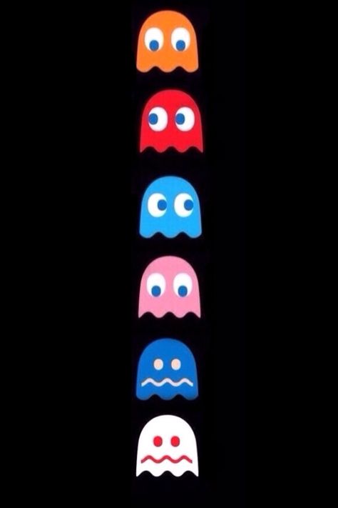 Pack Man Ghost, Pacman Drawing Easy, Pac-man Ghost, Packman Drawings, Pacman Clipart, Pacman Ghost Tattoo, Pacman Painting, Pacman Tattoo, Pacman Ghosts