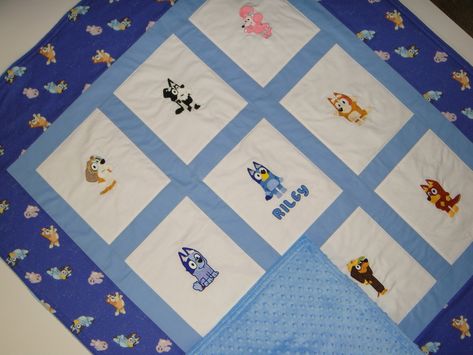 Border Fabric, Toddler Quilt, Embroidered Name, Blanket Personalized, Cotton Fabrics, Throw Quilt, Quilt Blanket, Toddler Sizes, Baby Bed