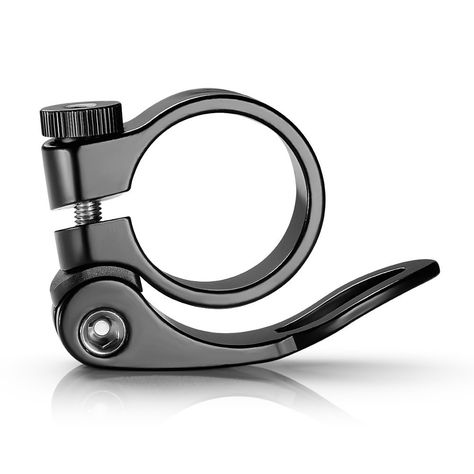 Amazon.com : Neewer Aluminum Quick-Release Seat Post Clamp 31.8mm Black Bike Seat Clamps (1 Pack) : Sports & Outdoors Mtb Parts, Monitor Arm, Bicycle Seats, Black Bike, Bike Seat, Mechanical Design, Quick Release, Cat Ear Headphones, Industrial Design