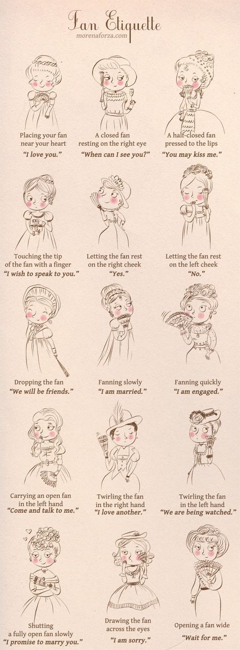 The Art of The Fan Language Fan Etiquette, Fan Language, Nasihat Yang Baik, Secret Language, Etiquette And Manners, Victorian Women, Old Fashion, Writing Help, Jane Austen