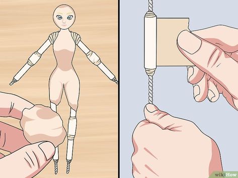 How to Make Clay Dolls: 10 Steps (with Pictures) - wikiHow Polymer Clay People, Clay People, Doll Making Tutorials, Polymer Clay Figures, How To Make Clay, Polymer Clay Dolls, Polymer Clay Miniatures, Art Dolls Handmade, Clay Miniatures