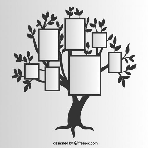 Tree with frames on the wall | Free Vector #Freepik #freevector #frame #tree #border #template Family Tree Template Word, Tree Border, Free Family Tree Template, Family Tree Printable, Tree Diagram, Tree Template, Family Tree Chart, Family Tree Template, Family Tree Genealogy