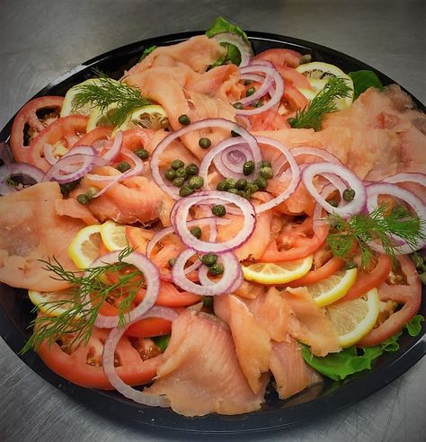 Bagel And Lox Platter, Bagel Platter, Lox Platter, Salmon Board, Bagel Board, Sandwich Platters, Smoked Salmon Platter, Norwegian Salmon, Salmon Platter