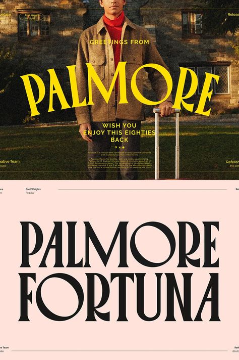 This font is perfect for anyone who wants to add some vintage flair and retro vibes into their work. With Palmore, you get all of the best qualities from both fonts: condensed shapes that give it a strong rhythm as well rounded letter forms like O or C with large alternate glyphs. The post Palmore Font appeared first on Siteoutsite. Film Font, Free Commercial Fonts, Modern Sans Serif Fonts, Modern Sans Serif, Retro Typography, Sans Serif Typeface, Aesthetic Fonts, Typography Poster Design, Fancy Fonts