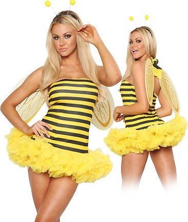 Bee Bee And Beekeeper Costume, Bumble Bee Halloween Costumes, Honey Bee Costume, Beekeeper Costume, Bee Costume Diy, Bee Outfit, Bumble Bee Costume, Fairy Halloween, Tinker Bell Costume