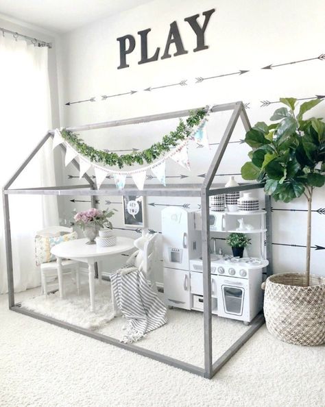 Playroom Design Ideas, Modern Playroom, Basement Playroom, Girls Playroom, Toddler Playroom, Play Kitchens, Playroom Design, Playroom Organization, Playroom Ideas