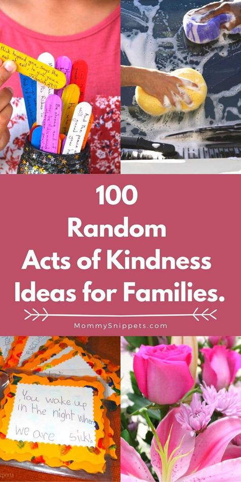 100 Acts Of Kindness, Random Acts Of Kindness Ideas, Acts Of Kindness Ideas, Free Family Printables, Kindness For Kids, Kindness Ideas, Family Printables, Kindness Projects, Kindness Challenge