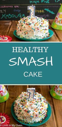 Diy One Year Old Birthday Cake, One Year Old Birthday Cake Recipe, Diy Healthy Smash Cake 1st Birthdays, Yogurt Smash Cake, Smash Cake For 6 Month Old, 6 Month Old Smash Cake Recipe, Smash The Cake Recipe, 4in Smash Cake, 1st Birthday Cake Alternative