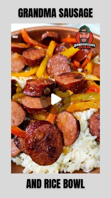 Bell Pepper Rice Recipe, Bowl Recipes Easy, Sausage Peppers And Onions, Sausage Rice, Sausage Dinner, Rice Bowls Recipes, Brown I, Sausage And Peppers, Easy Comfort Food