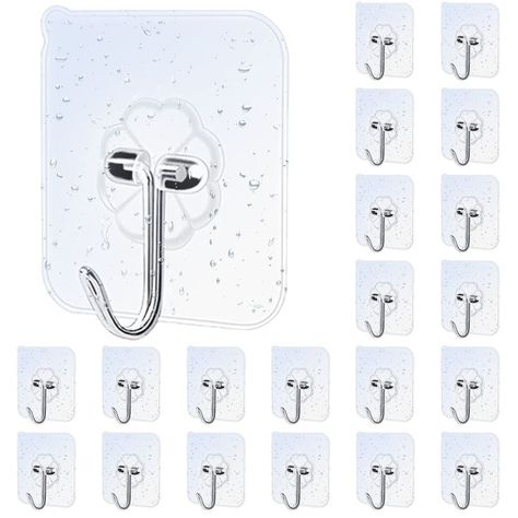 Adhesive Waterproof Oilproof Transparent Practical Bath Towel Hooks, Hanging Hats, Adhesive Hooks, Adhesive Wall Hooks, Ceiling Hooks, Over The Door Hooks, Hat Hanger, Bag Hook, Shower Hooks