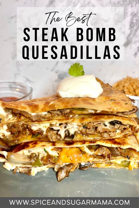 Shaved Steak Recipe, Steak Quesadilla Recipes, Quesadilla Recipes Beef, Shaved Steak, Steak Quesadilla, Steak And Cheese, Quesadilla Recipes Easy, Mexikansk Mat, The Best Steak