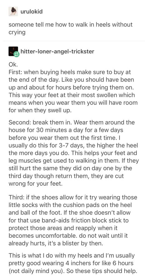 How to buy and break in heels properly Wear Heels Comfortably, How To Wear Heels, Life Help, Simple Life Hacks, Diy Life Hacks, Diy Life, Break In, The More You Know, College Life