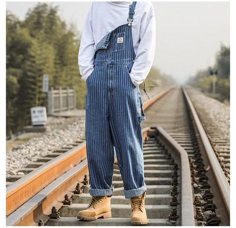 Closure Type : Zipper FlyWaist Type : MIDDecoration : PocketsPattern Type : SolidModel Number : Men Korean Fashions Jean Pants And Denim PantsJeans Style : Harem PantsWash : mediumFit Type : LooseStyle : HIP HOPThickness : MidweightLength : Full LengthFabric Type : PlaidSize : M/L/XL/2XL/3XLSeason : Spring/Summer/Autumn/WinterStyle : Kanye West/StreetWear/HipHop/KpopGender : Man/Men/Male/Teens/Women/FemaleSpecial : Zipper/Pockets/EmbroideryStyless : Vintage/Retro/Funk/Casual/FashionPlease Note:1 Jeans Suspenders, Korean Fashion Jeans, Raincoat Men, Male Streetwear, Short Pants Outfit, Mens Overalls, Japan Streetwear, Suspenders Men, Salopette Jeans