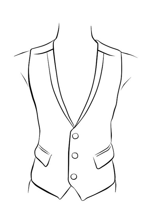 Vest Drawing, Fake Clothes, Mens Dress Vests, Monster Truck Coloring Pages, Male Sweaters, Fashion Vector, Truck Coloring Pages, Free Adult Coloring Pages, Coloring Pages For Boys