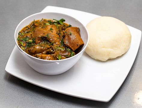 Nigerian Swallow Food, Dishes Photography, Nigerian Dishes, Nigerian Foods, Swallow Food, Nigeria Food, African Dishes, Construction Images, Delicious Soups