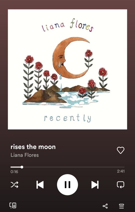 Rises The Moon Liana Flores, Am Bored, Sanskrit Quotes, Moon Song, Girl D, Music Spotify, Best Song Ever, Moon Poster, Girl Dinner