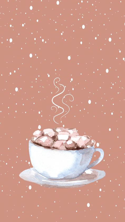 Get ready to sip on the warmth of the season with our comforting hot chocolate snow phone background. Immerse yourself in the cozy ambiance of winter as you gaze at a steaming cup of rich, velvety hot cocoa topped with fluffy marshmallows. The delicate snowflakes falling in the background add a touch of enchantment, making it the perfect phone art enjoy during those chilly days. Transport yourself to a world of comfort and joy with every glance at your device. Hot Chocolate Wallpaper, Hot Chocolate Art, Chocolate Wallpaper, Holiday Iphone Wallpaper, Winter Iphone, Iphone Wallpaper Winter, Snowflakes Falling, Cute Laptop Wallpaper, Cute Fall Wallpaper