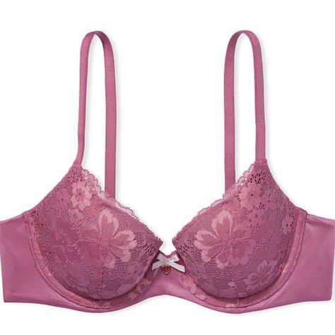 Please Note Actual Color May Vary Slightly Due To Photo Lighting And Different Computer Monitor Settings. Due To The Nature Of Lace Fabric, The Actual Bra Will Have The Same Floral Pattern As The Vs's Official Model Photos But Will Not Be Identical. Item Is New With Tags. If You Have Any Questions Or Specific Item Condition, Please Feel Free To Ask. -- Victoria’s Secret Lace Push-Up Perfect Shape Bra In Light Bordeaux Size 36d New With Tags. Our Most Popular Bras For Everyday And Always. Combini Dr Wardrobe, Victorias Secret Set, Body Bra, Desired Reality, Push Up Pads, Cute Bras, Cute Bathing Suits, Victoria Secret Bras, Photo Lighting