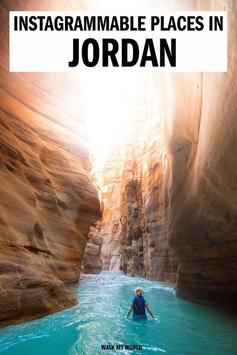 Jordan is such an incredible destination and an Instagrammer’s dream. The landscape is otherworldly with epic desert, ancient cities and the picture perfect Dead Sea. Here’s our guide to the most Instagrammable spots in Jordan. #Jordan Jordan Itinerary, The Jordan River, Jordan River, Timur Tengah, Jordan Travel, Wadi Rum, Monteverde, Instagrammable Places, Amman